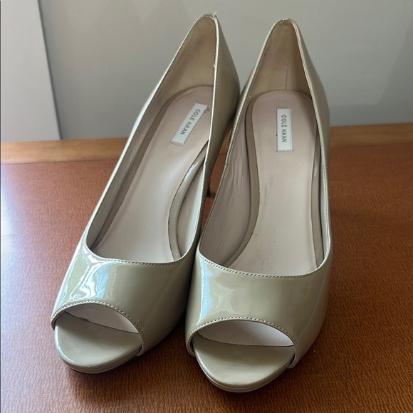 Cole Haan Shoes - Cole Haan Women's Peep Toe Heels - Beige